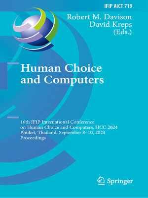 cover image of Human Choice and Computers